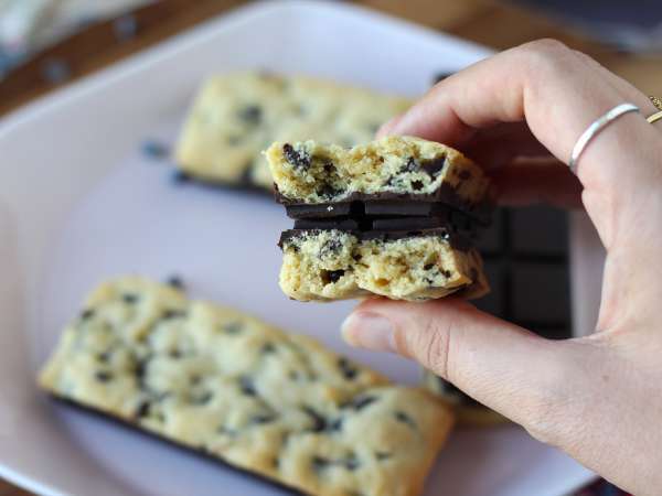 Tablettes cookies au chocolat, moelleuses et croquantes à la fois - Préparation etape 9