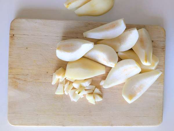 Gâteau aux poires facile et moelleux aux amandes - Préparation etape 4