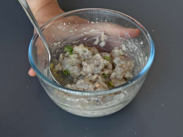 Bouchées aux crevettes façon nems au air fryer - Préparation etape 2