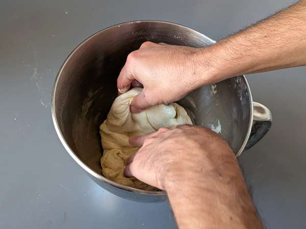 Focaccia aux oignons et au romarin - Préparation etape 6