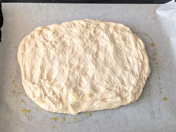 Focaccia aux oignons et au romarin - Préparation etape 8