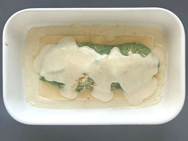 Lasagnes végétariennes aux épinards et tofu au Air Fryer - Préparation etape 7