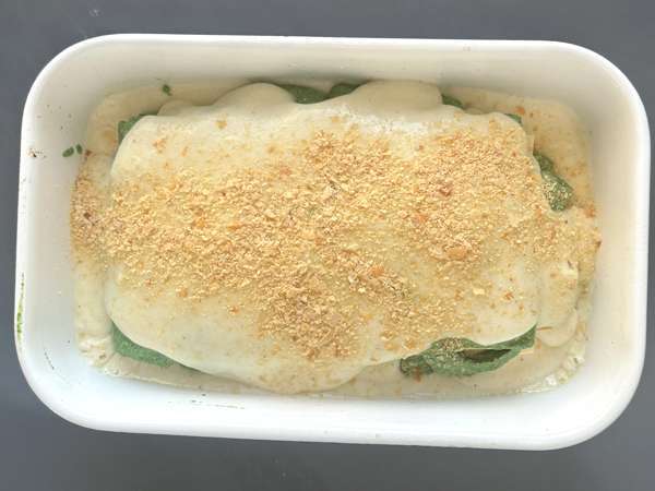 Lasagnes végétariennes aux épinards et tofu au Air Fryer - Préparation etape 8