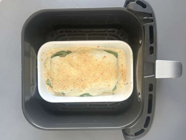 Lasagnes végétariennes aux épinards et tofu au Air Fryer - Préparation etape 9