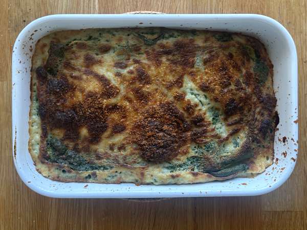 Lasagnes végétariennes aux épinards et tofu au Air Fryer - Préparation etape 10