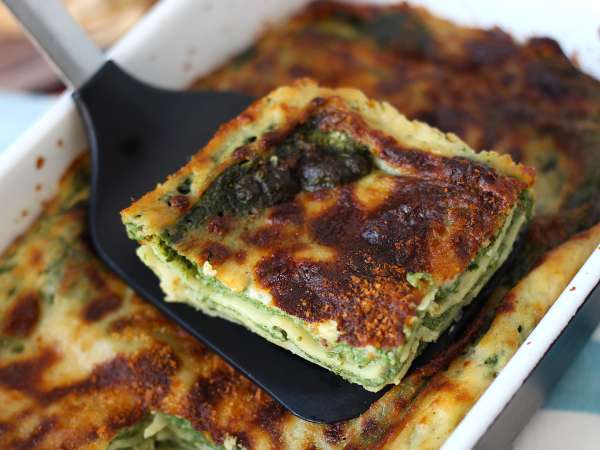 Lasagnes végétariennes aux épinards et tofu au Air Fryer - Préparation etape 11