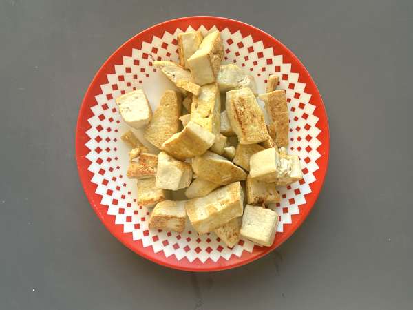 Palak tofu : curry indien aux épinards et tofu - Préparation etape 6