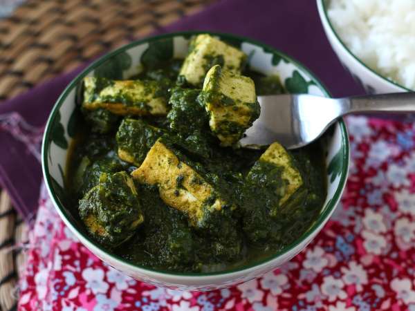 Palak tofu : curry indien aux épinards et tofu - Préparation etape 11