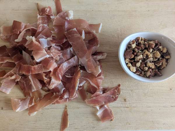 Lasagnes à la courge, speck et noix - Préparation etape 6
