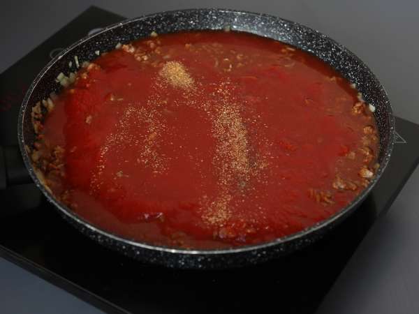 Lasagnes bolognaise à la poêle - Préparation etape 3