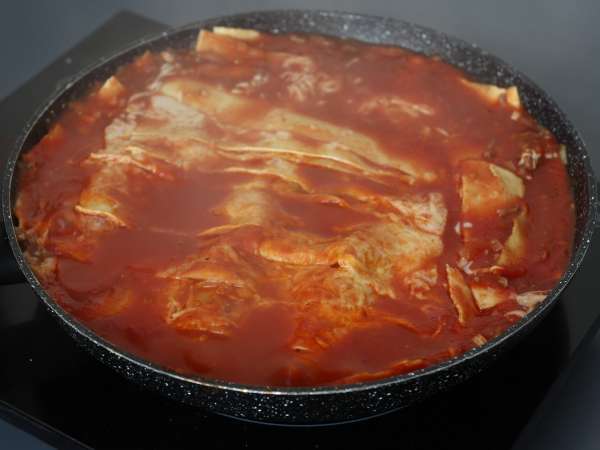 Lasagnes bolognaise à la poêle - Préparation etape 7