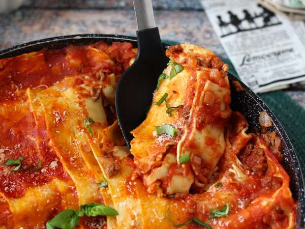 Lasagnes bolognaise à la poêle - Préparation etape 8