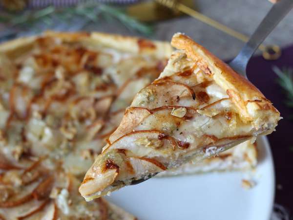 Tarte aux poires, gorgonzola et noix - Préparation etape 9