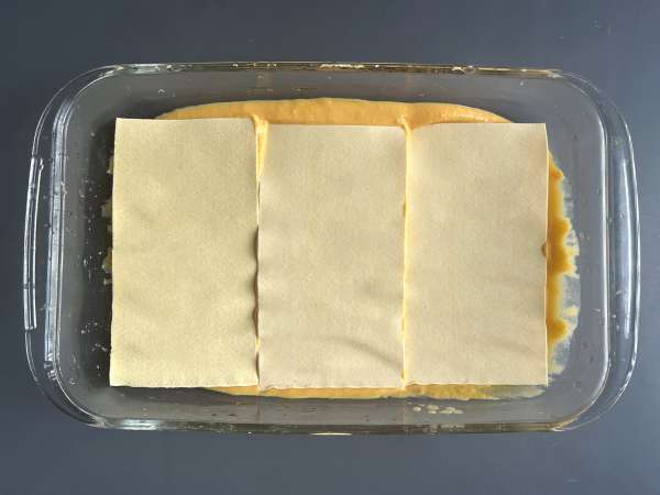 Lasagnes à la courge butternut, épinards et ricotta - Préparation etape 5