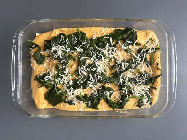 Lasagnes à la courge butternut, épinards et ricotta - Préparation etape 6