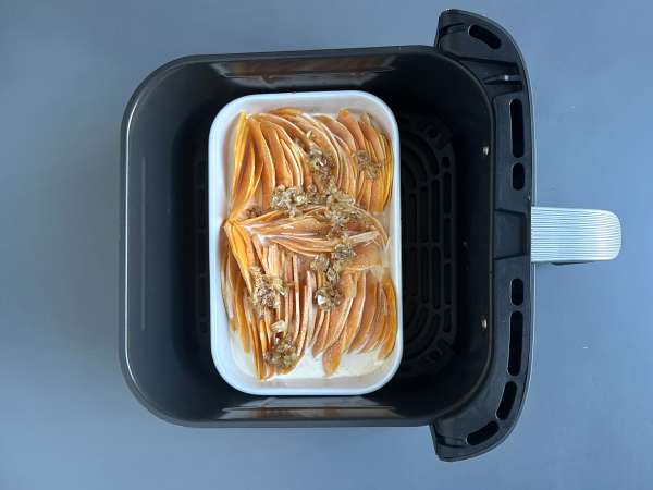 Gratin de butternut au Air Fryer, façon dauphinois - Préparation etape 7