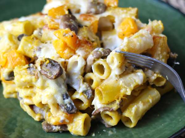 Gratin de pâtes au potiron et aux champignons - Préparation etape 11