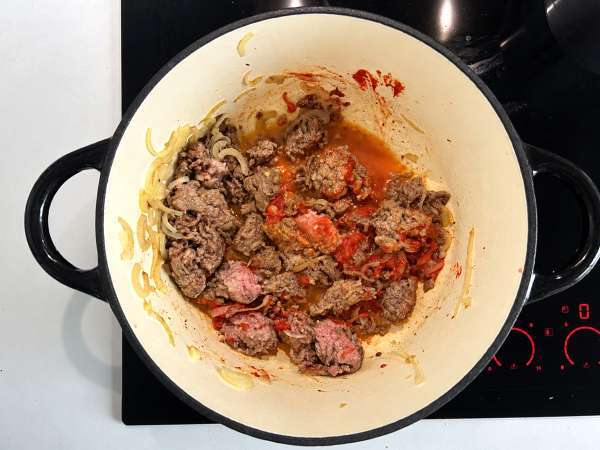 One pot de courge à la viande hachée : crémeux et réconfortant - Préparation etape 3
