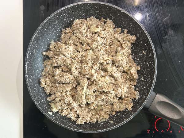 Choux farcis végétariens aux champignons, riz et miso - Préparation etape 4