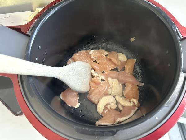 Blanquette de poulet au Cookeo - Préparation etape 3