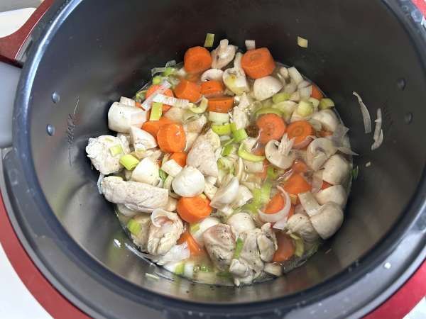 Blanquette de poulet au Cookeo - Préparation etape 5
