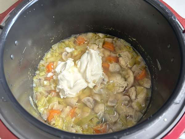 Blanquette de poulet au Cookeo - Préparation etape 6