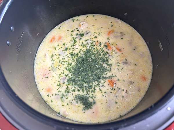 Blanquette de poulet au Cookeo - Préparation etape 7