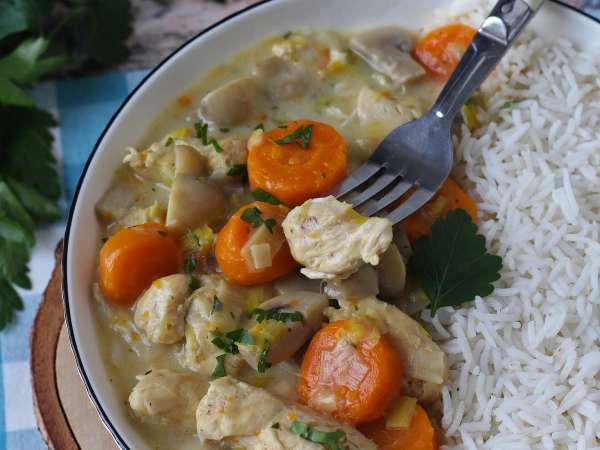Blanquette de poulet au Cookeo - Préparation etape 8