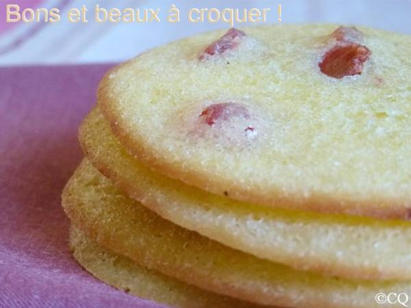 Biscuits aux fraises séchées - Préparation etape 6