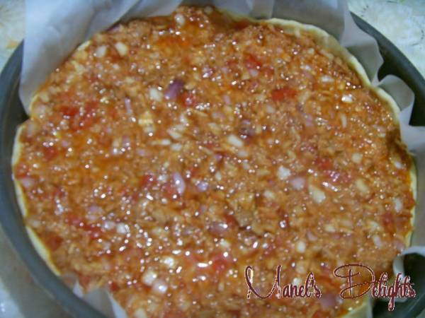 Tarte au Thon à La Catalane - Préparation etape 3