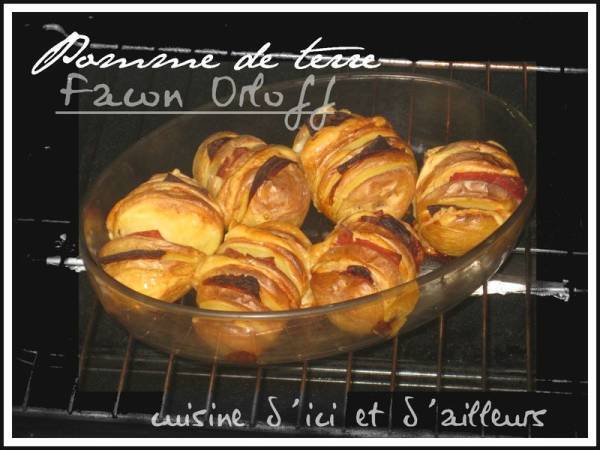 Pommes de terre façon Orloff (chorizo-jambon -gruyère) - Préparation etape 1