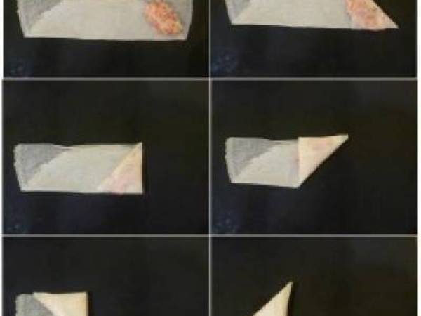 Samossas au crabe et pistaches - Préparation etape 3