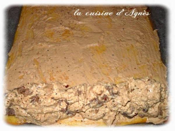 Bûche de Noël au foie gras - Préparation etape 6