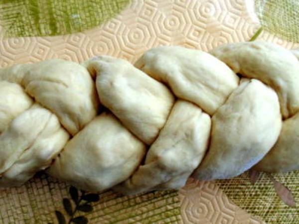 Brioche tressée figue et framboise - Préparation etape 3