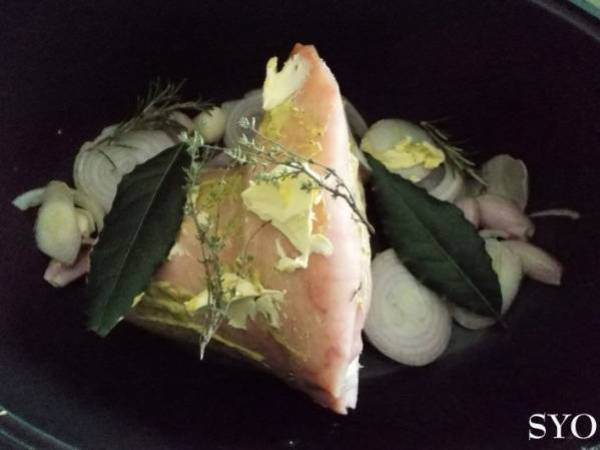 Jarret frais en cocotte du Petit Bistro de Mamigoz - Préparation etape 1