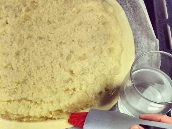 Galette des rois exotique: Coco & Ananas - Préparation etape 3