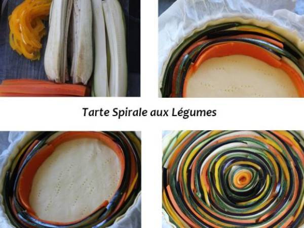 Tarte Spirale aux Légumes - Préparation etape 2