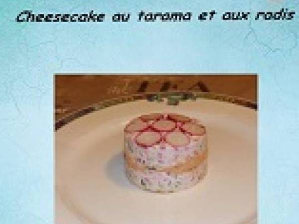 Cheesecake au tarama et aux radis - Préparation etape 1