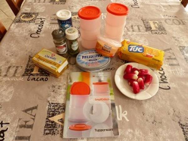 Cheesecake au tarama et aux radis - Préparation etape 3