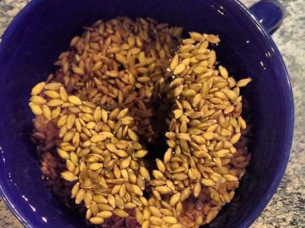 Petit épeautre en risotto, : Asperges & Gorgonzola - Préparation etape 1