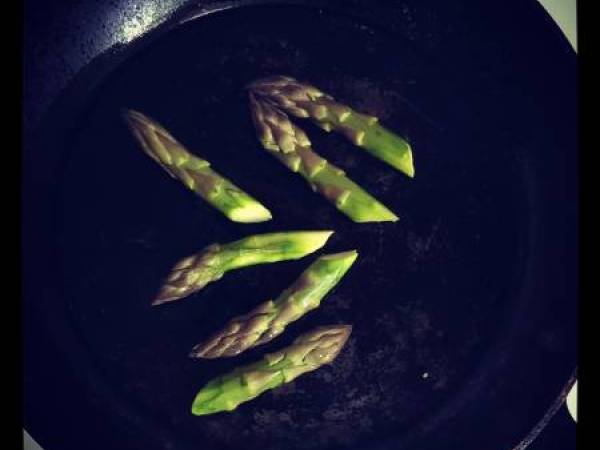 Petit épeautre en risotto, : Asperges & Gorgonzola - Préparation etape 5