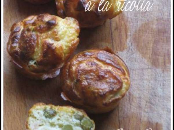 Muffin à la ricotta, jambon et petits pois - Préparation etape 2