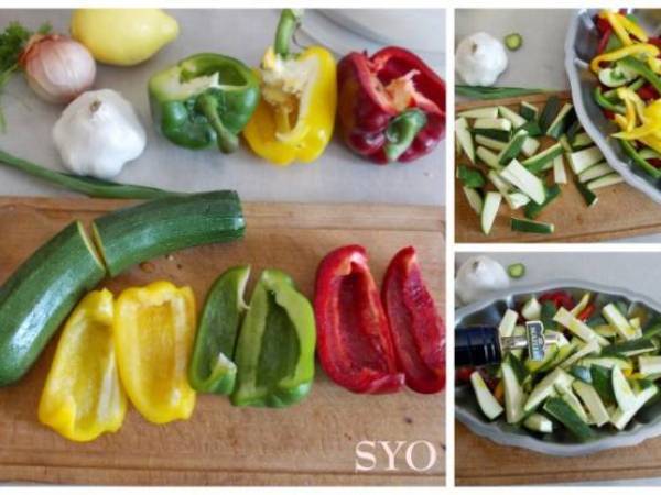 Tortillas aux poivrons et saucisses, de Mamigoz, à la plancha - Préparation etape 1