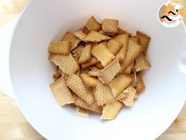 Cheesecake fraises et framboises - Préparation etape 1