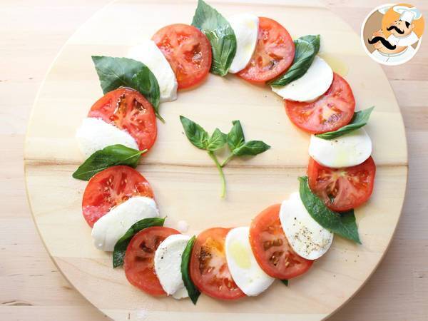 Salade Caprese - Tomates Mozzarella - Préparation etape 4