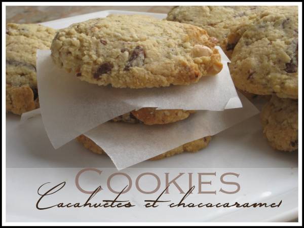Cookies aux cacahuètes et pépites chocoramel - Préparation etape 1