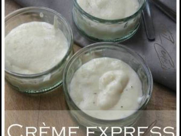 Crème dessert aux amandes (recette express) - Préparation etape 1