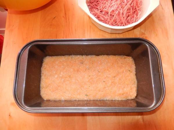 Terrine au poulet, lardons et olives - Préparation etape 4