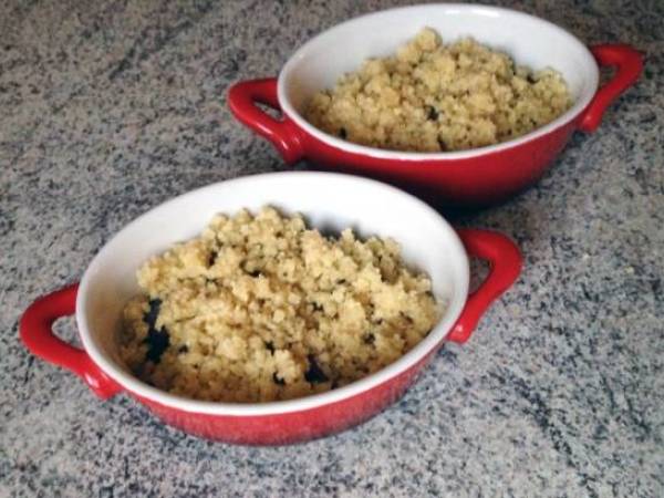 Crumble aux Quetsches - Préparation etape 6