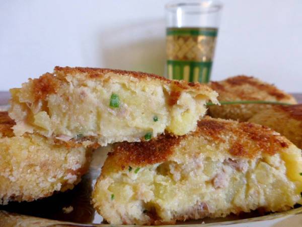 Galettes de pommes de terre au thon - Préparation etape 6